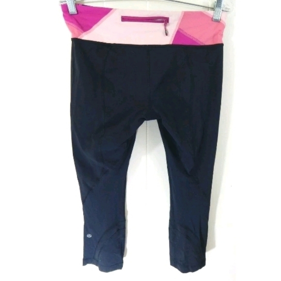 Lululemon Run Inspire Crop Leggings Winter Quilt - Picture 2 of 4